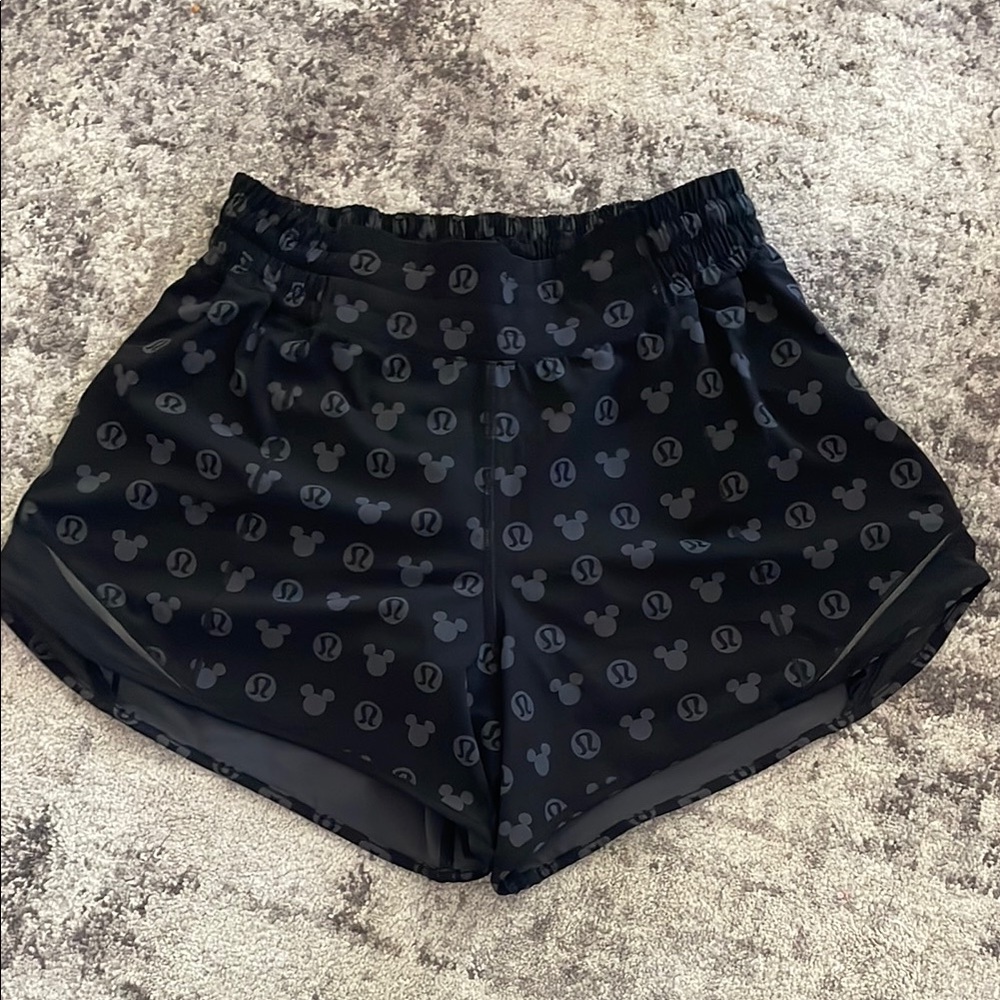 Mickey Mouse Icon Black Shorts for Women by lululemon